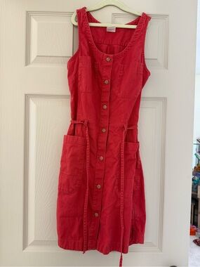 The North Face Red Button-Front Utility Dress